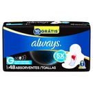 Absorvente Always Noturno Seca G com Abas 48 Unidades