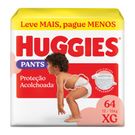 Fralda Descartável Huggies Supreme Care Roupinha Bag XG 64 Unidades