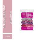 Xuxinha de Cabelo Sveda Hair de Cetim Fino 4 Unidades