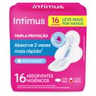 Absorvente Externo Intimus Tripla Proteção Suave C/Abas 16 Unidades