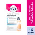Cera Fria Depilatória Veet Pure e Fresh 16 Unidades