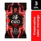 Preservativo Olla Sabor Morango 3 Unidades