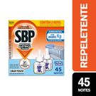 Repelente Elétrico Líquido SBP 45 Noites Cheiro Suave Com 2 Unidades de 32.9ml
