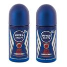 Kit Desodorante Nivea Men Roll On Dry Impact 2 Unidades 50ml Cada