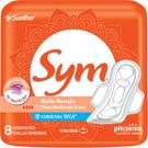 Absorvente Sym Seca com Abas 8 Unidades