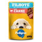Ração Úmida Pedigree Sachê Cão Filhote Sabor Carne ao Molho 100g