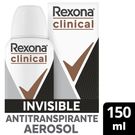 Desodorante Antitranspirante Aerossol Rexona Clinical Invisible Feminino 150ml