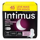Absorvente Intimus Noturno Extra Proteção Cobertura Suave Com Abas 45 unidades