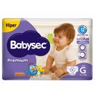Fralda Babysec Hiper Premium G 60 Unidades