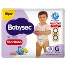 Fralda Babysec Premium Shortinho Hiper G 48 Unidades