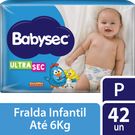 Fralda Descartável Babysec Ultrasec Galinha Pintadinha P 42 Unidades
