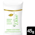 Desodorante Dove Stick Sérum Aqua Coconut 45g