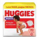 Fralda Huggies Roupinha Proteção Acolchoada  Pants G 70 Unidades